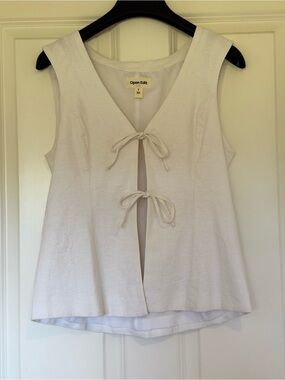 Open Edit Tie-Front Sleeveless Top